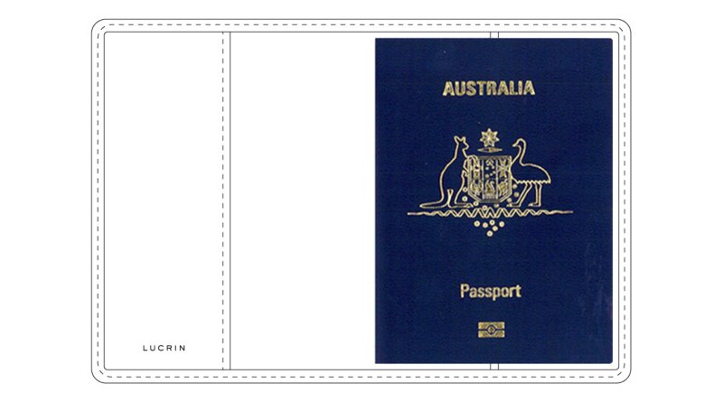 Australian Passport Leather Cover