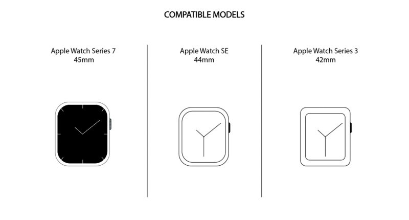 レザードゥブルトゥー Apple Watch シリーズ 7 / 6 / SE (44 mm)