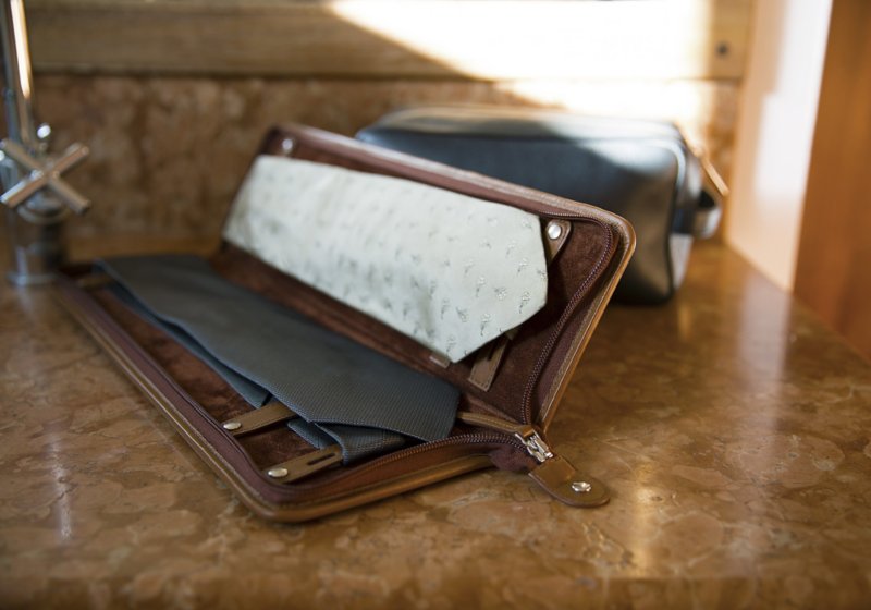 Ties and cuff links holder