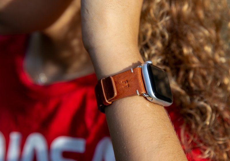 Apple Watch band 40 mm in vegetable-tanned leather