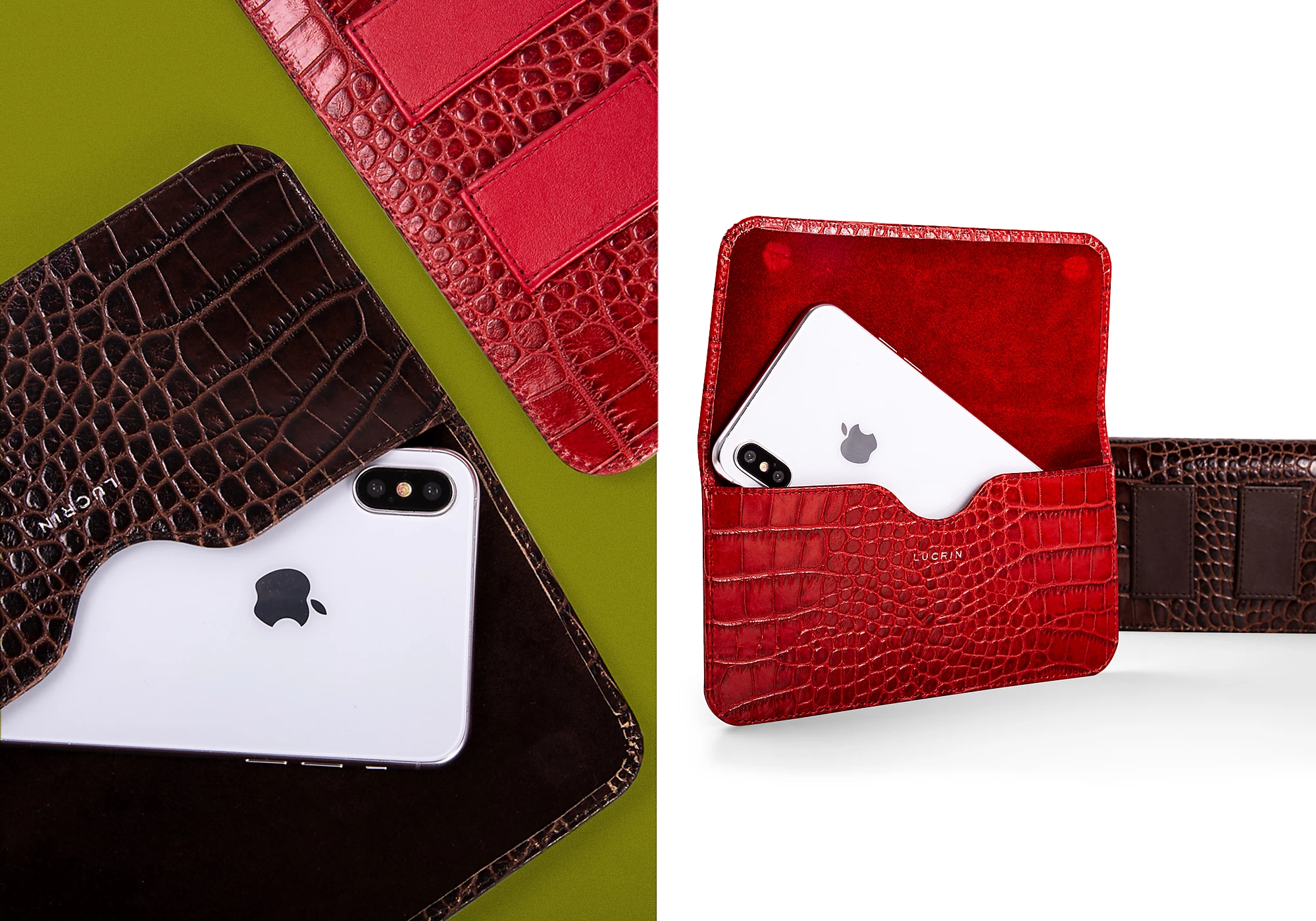 Belt Case for iPhone XS Max - Off-White - Granulated Leather