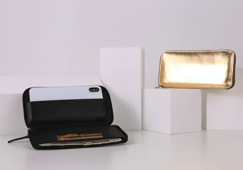 Billetera con cremallera para iPhone XS Max