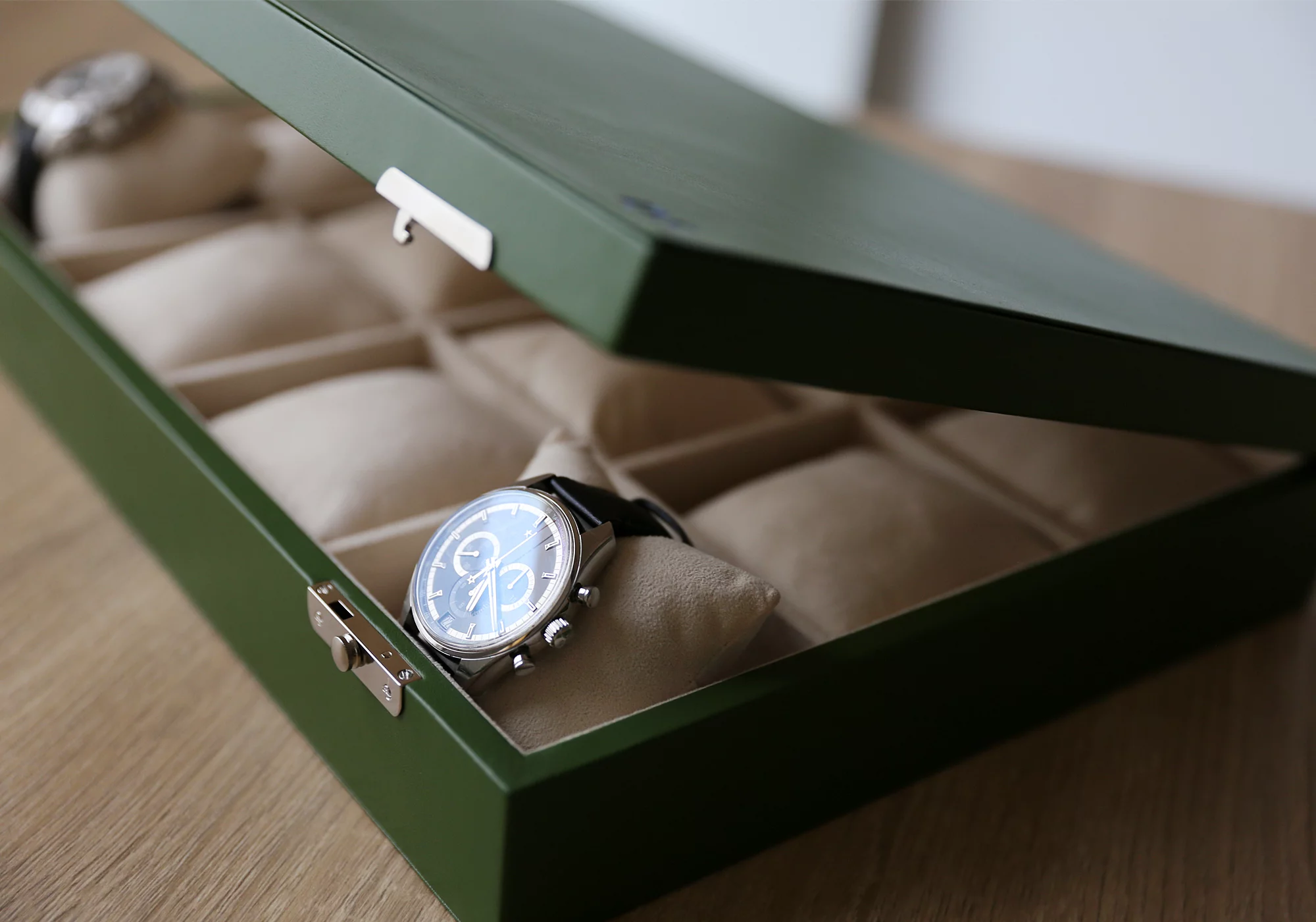 Luxus-Uhrenkoffer mit 12 Fächern