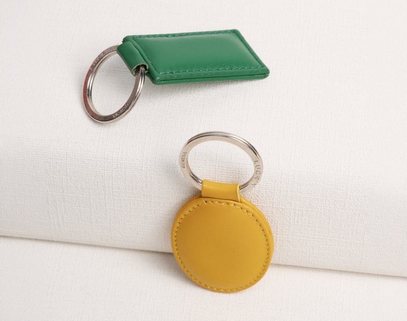 Custom Leather Key Rings & Lucky Charms | LUCRIN Geneva