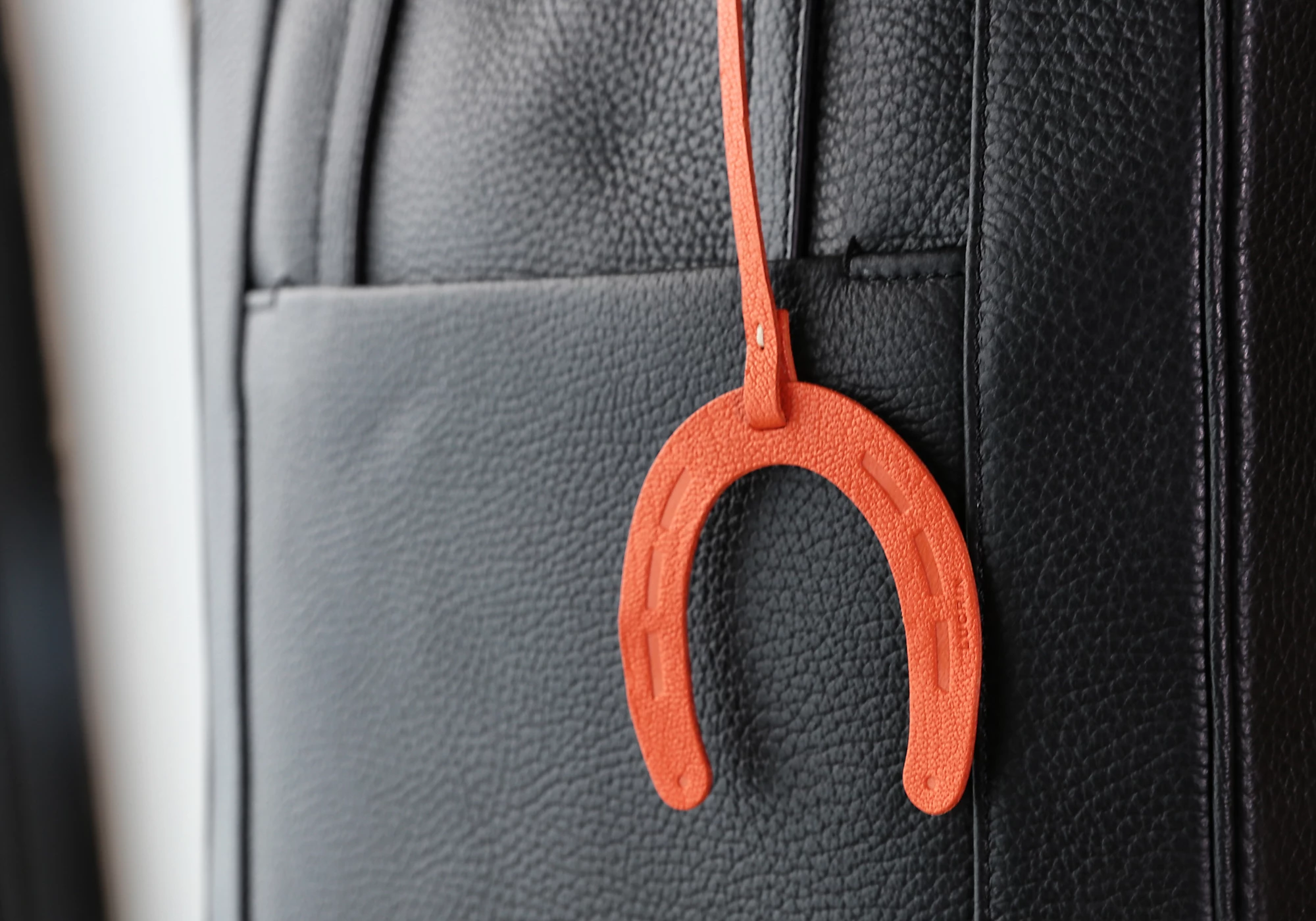 Horseshoe Lucky Charm - Tan - Vegetable Tanned Leather