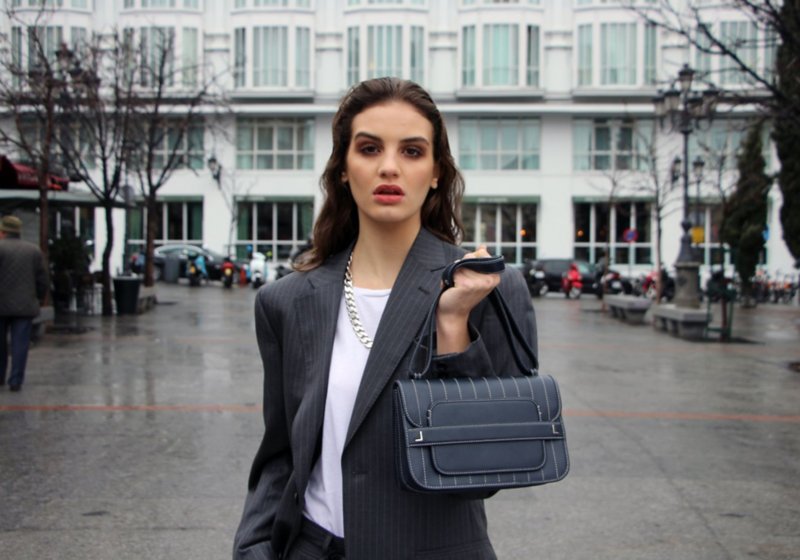 Sling Bag for women pin stripe style