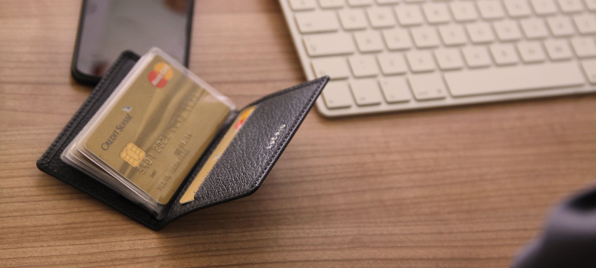 Slim Leather Credit Cards Holder