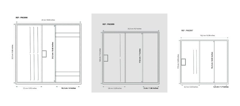 Porta Assegni In Pelle Di Vacchetta - 3 Scomparti Per Carte, Design Compatto 10,5x14,5 Cm - Viola