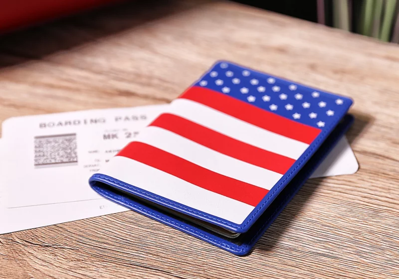 Amerikanische Reisepasshülle