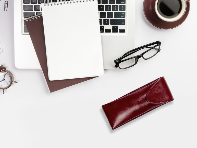 Thin glasses case