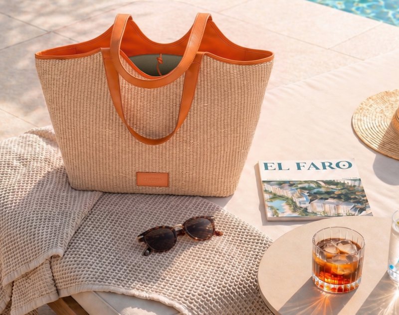 Luxury Leather & Raffia Summer Bags | LUCRIN Geneva