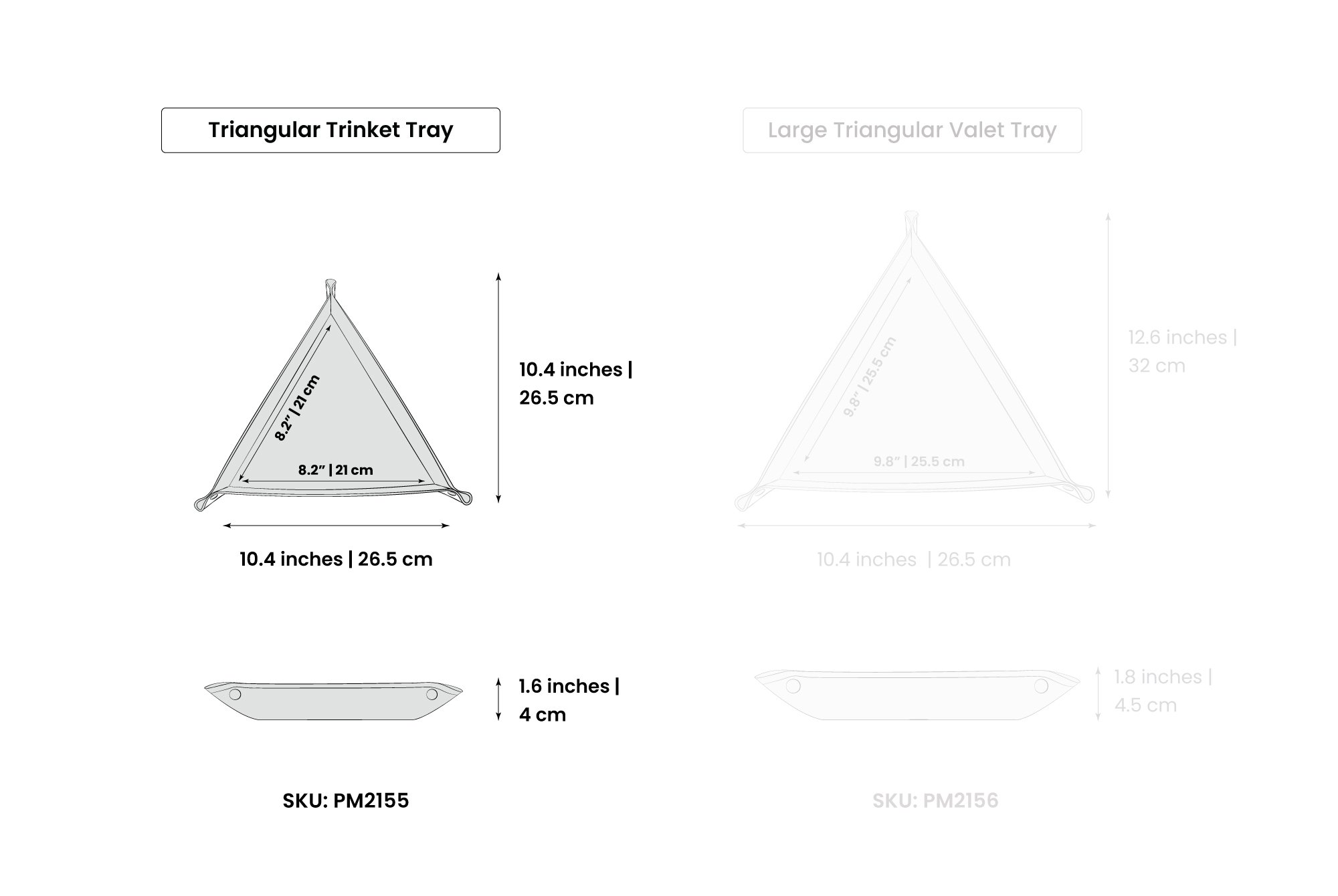 Triangular Trinket Tray