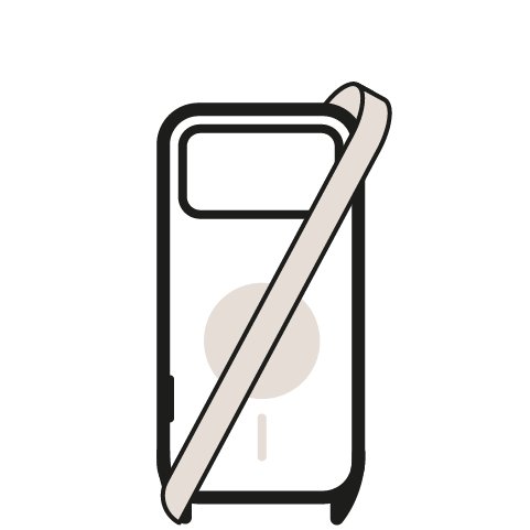 Bumper case with leather lanyard