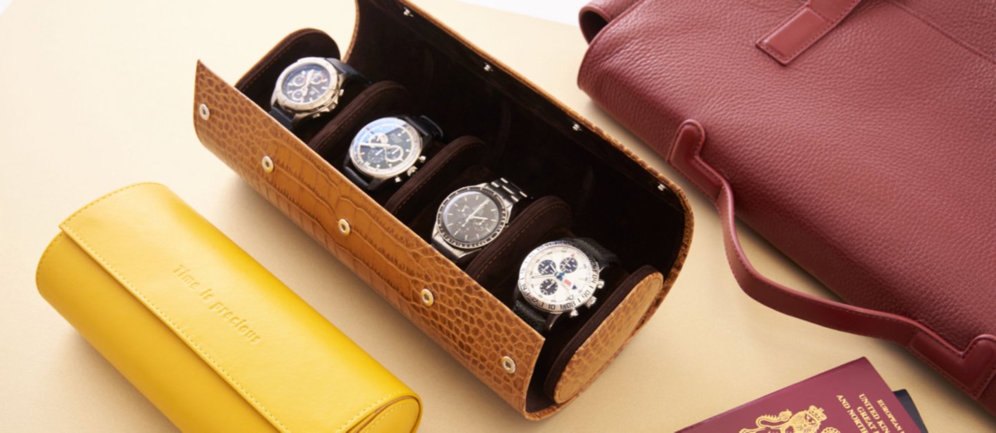 Luxury Goods By JB® Luxury Watch Box 3 Pieces – Watch Box – Watch Pouch