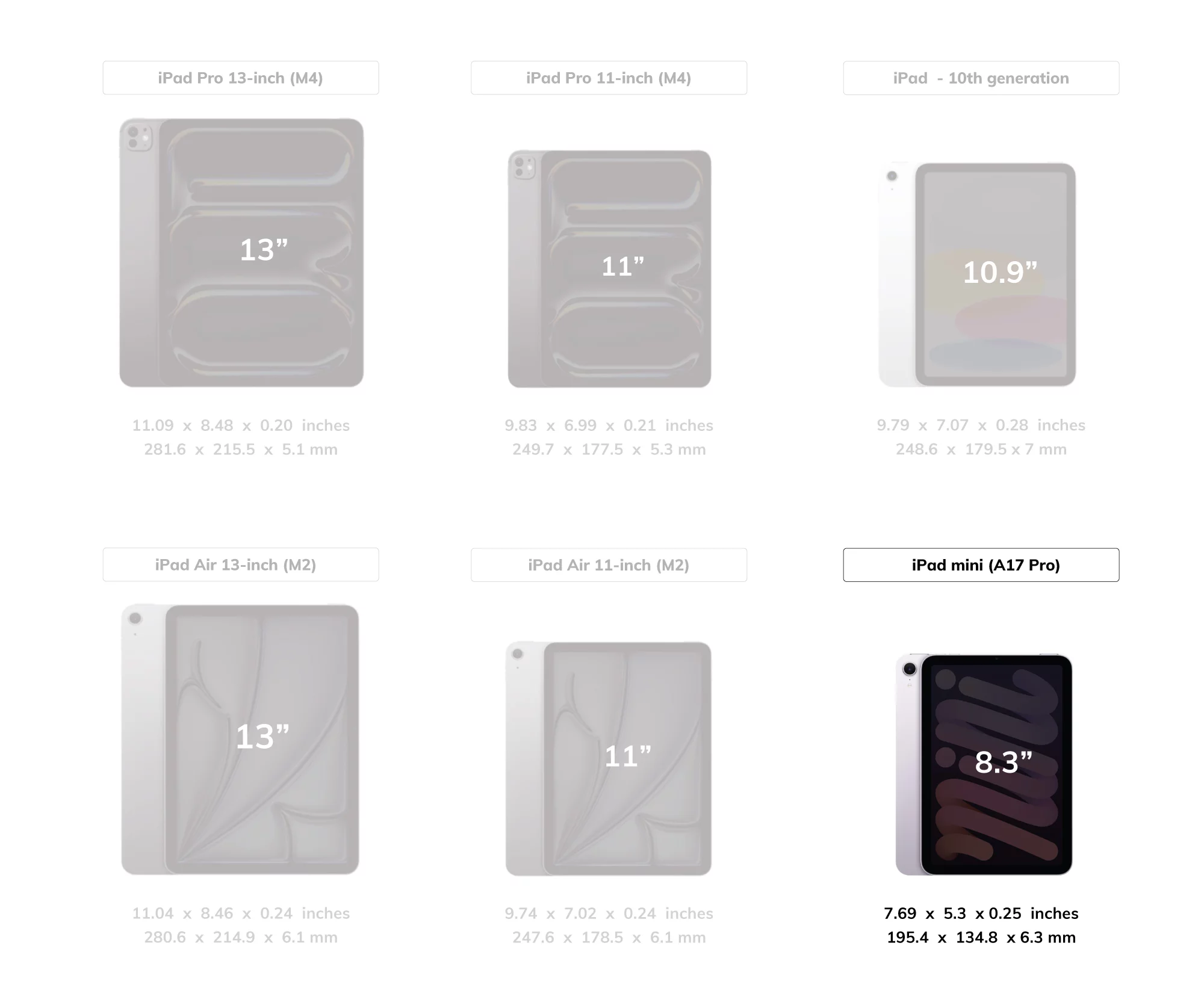 Funda Smart Cover para iPad mini 7