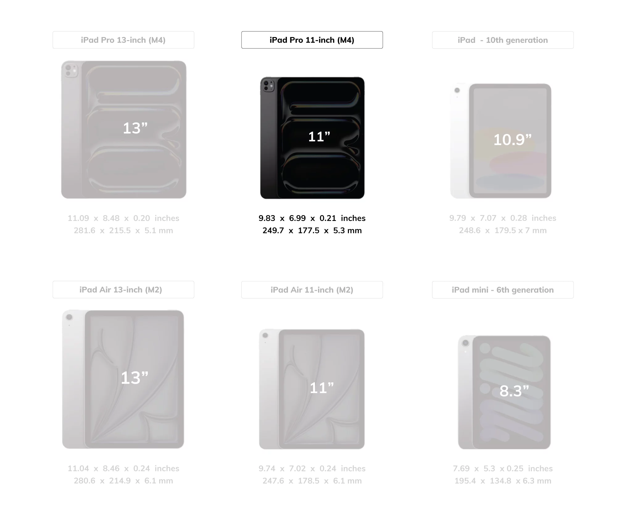 Smart Cover for iPad Pro 11" M4