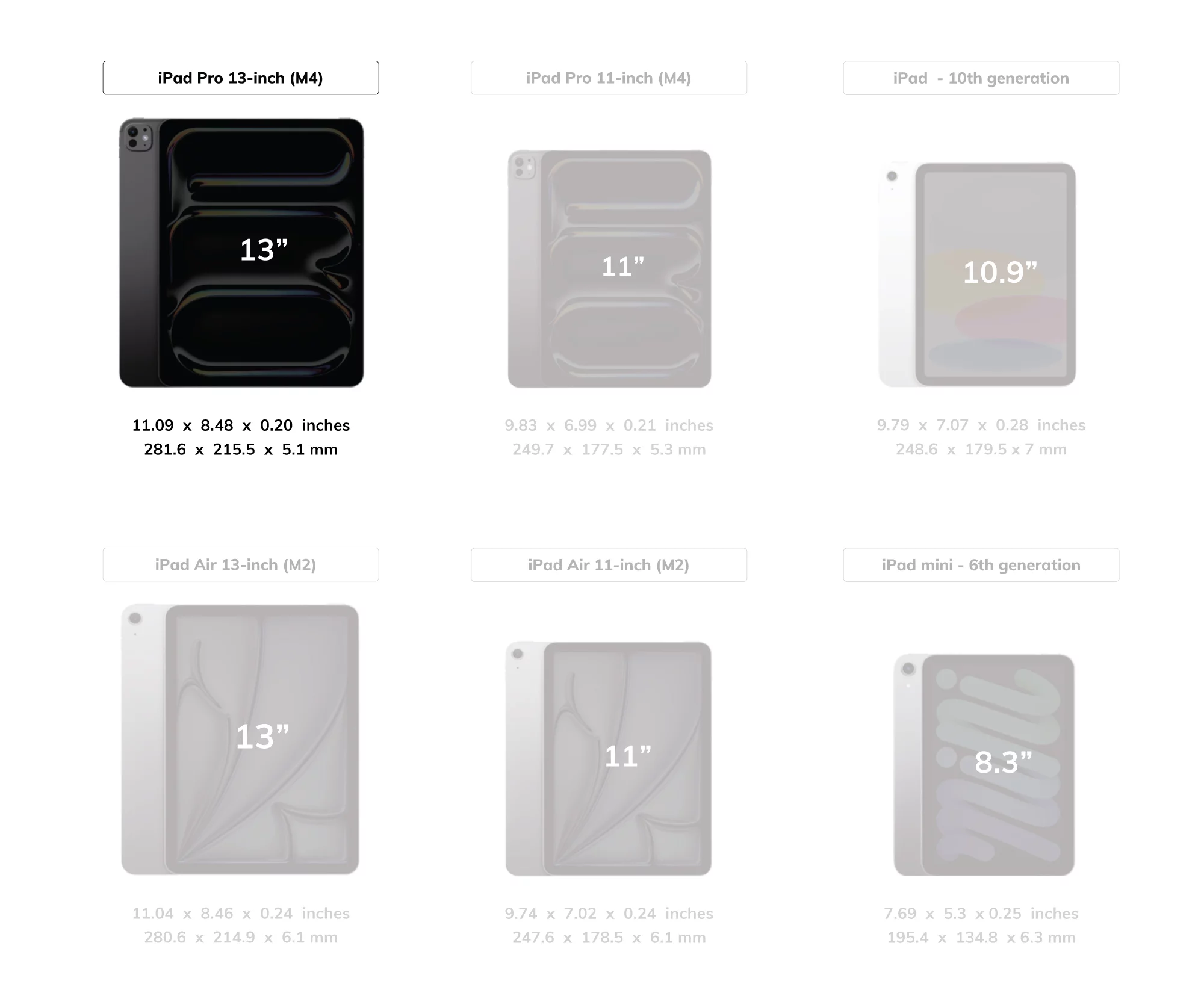 Sleeve Case for iPad Pro 13" M4