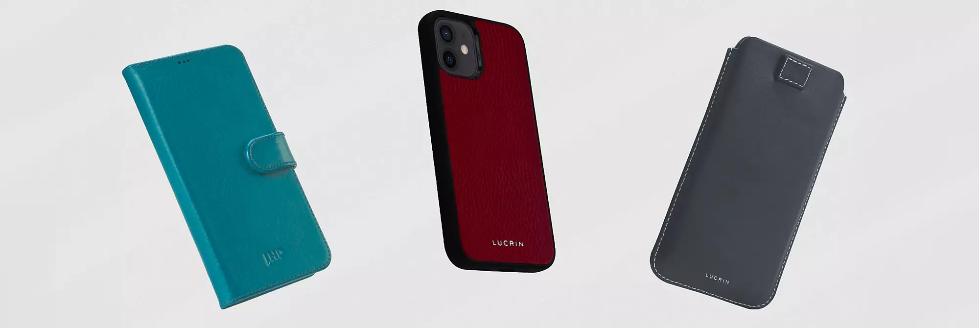 Custom iPhone 12 mini Leather Case & Wallet | Lucrin Geneva US