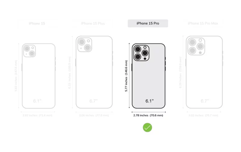 Luxury Wallet - iPhone 15 Pro