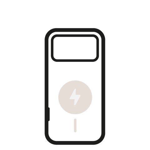 Silicone frame MagSafe bumper case