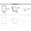Magnethülle für iPad Pro 11" (4. Generation - 2023) - Hellgrün - Glattleder