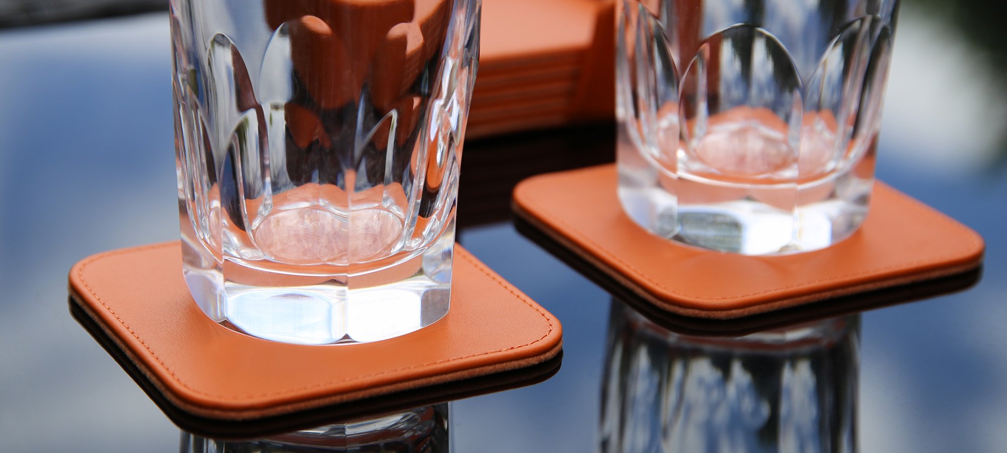 Juego de 6 posavasos cuadrados