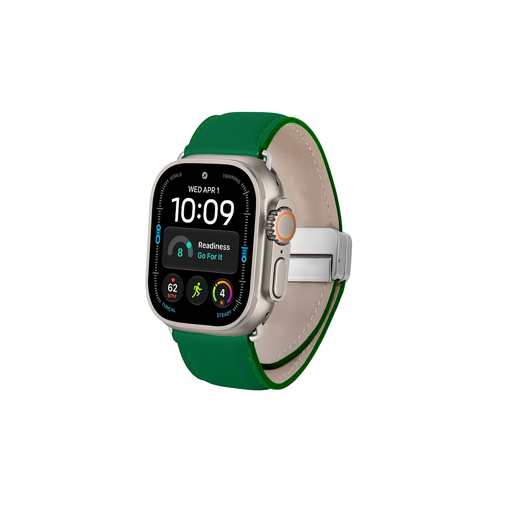 Apple Model Check Apple Watch Ultra 4 Strap with Sliding Buckle Closure - Light Green ...