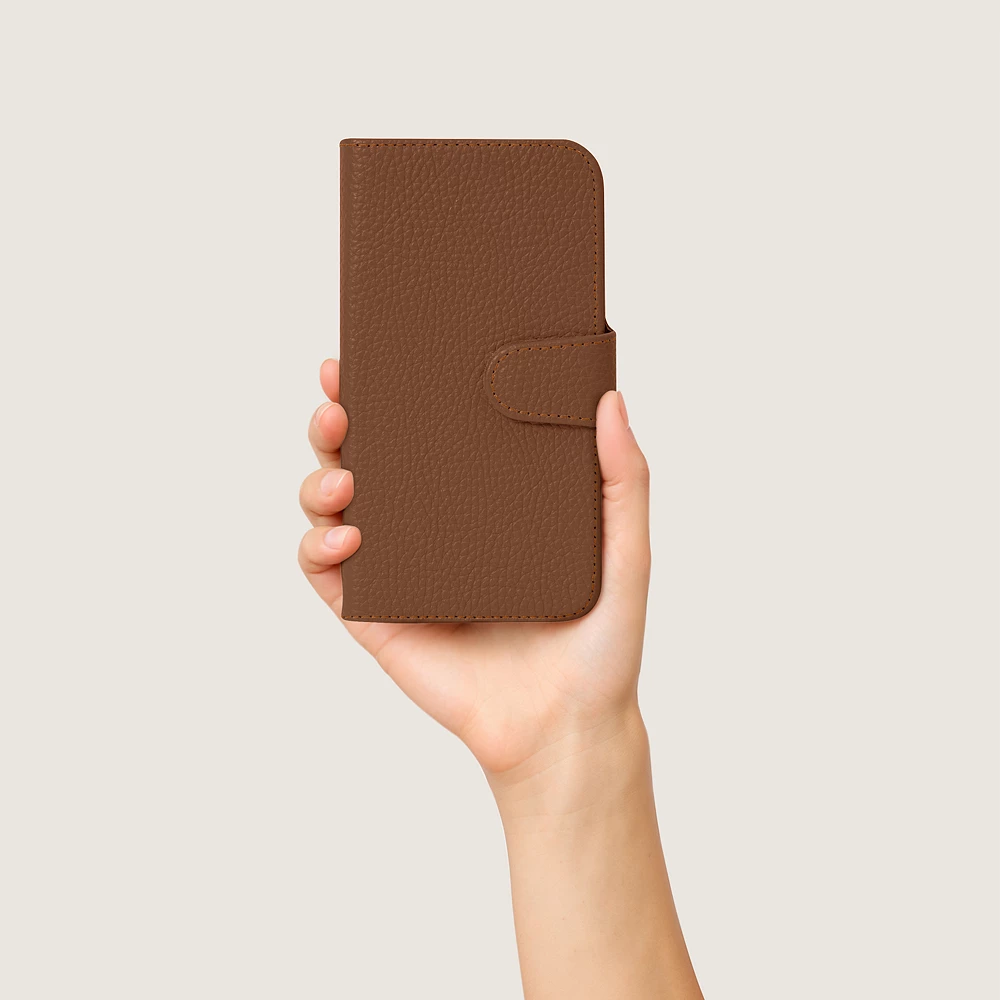 Cover iPhone XS Max in Pelle Blu con Portafoglio e Supporto Stand