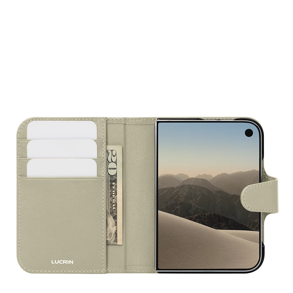 Off White Loading Luxury Wallet - iPhone Duo in Leather | LUCRIN Geneva - Off-White ...