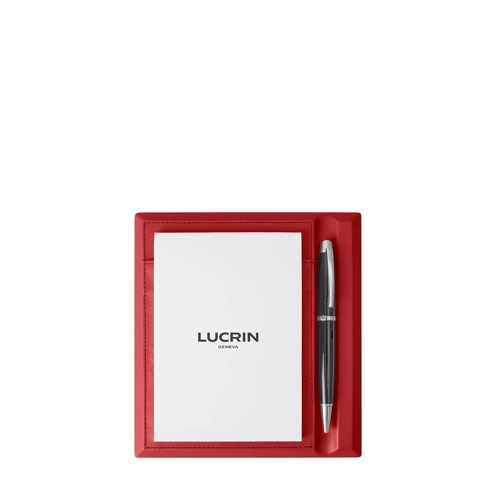 Naturte Notepad Elevate Your Office with this Exquisite Notepad & Pen Holder - Red ...