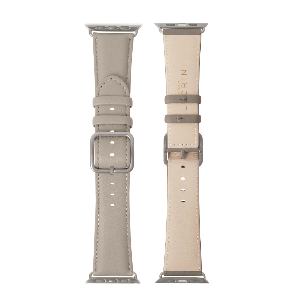 Luxury leather Apple Watch Ultra 3 Band - Light Taupe  display picture 2