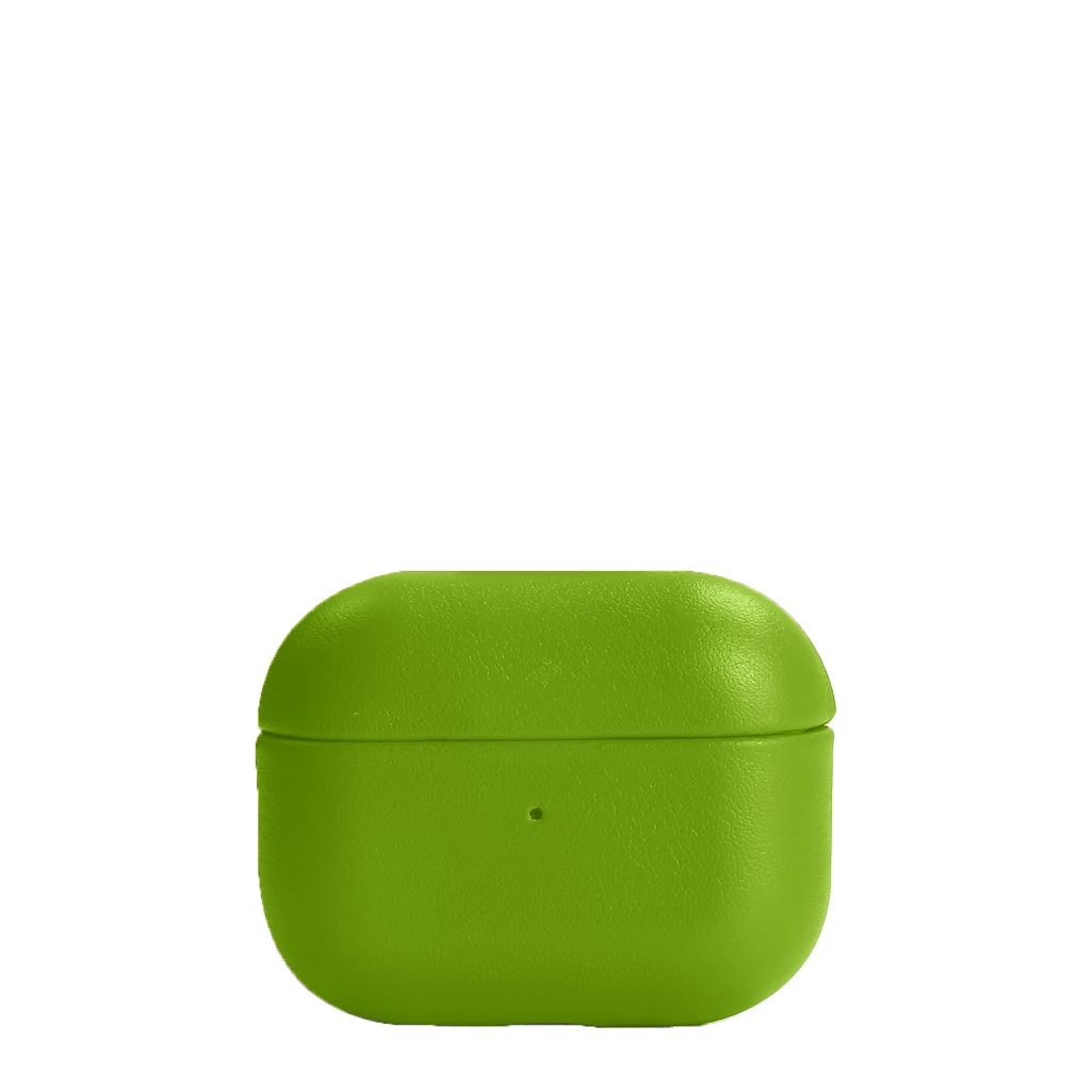 AirPods Pro leather case cover - Lime - Smooth Leather