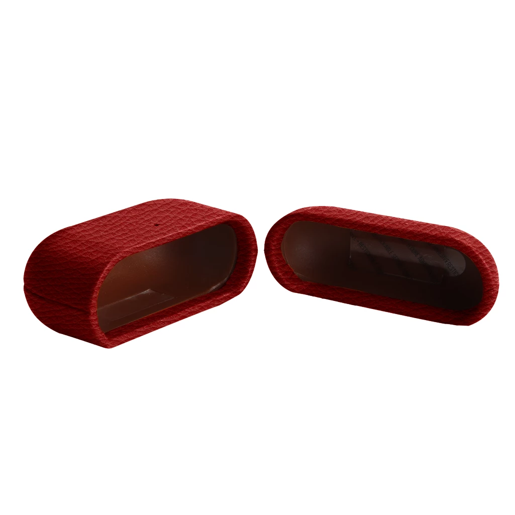 Leather protective case for AirPods 3rd generation - Red - Pebbled