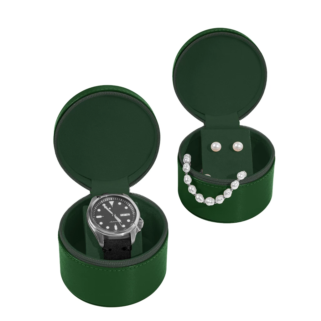 Écrin Pour Bijoux Ou Montre Luxe Façon Cuir Brun - 22 X 4 Cm - Neuf Avec étiquettes