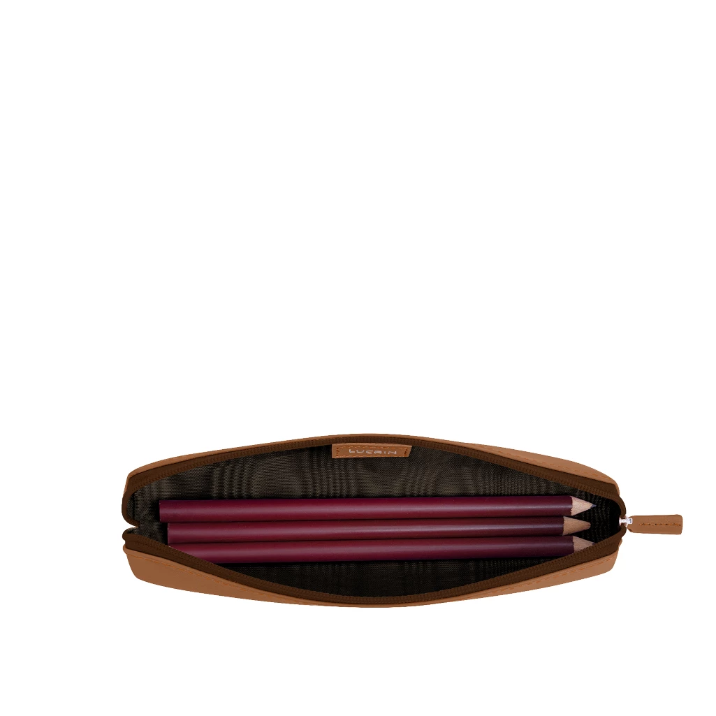 Trousse à Crayons En Cuir Labrador XS - Neuf Avec étiquettes - Marron