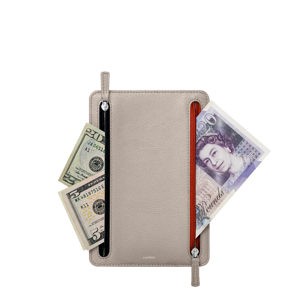 多幣種皮革錢包| 可客製化