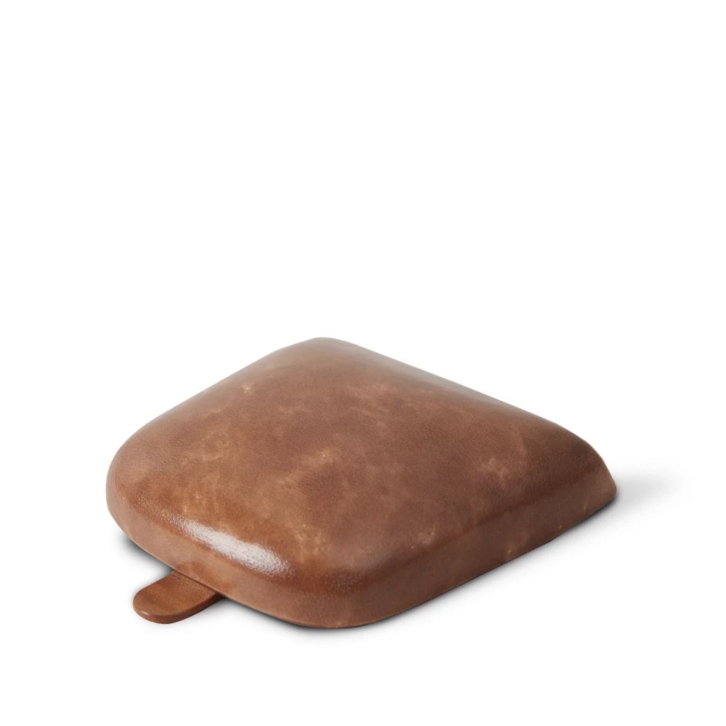 Horse shoe leather coin wallet (square)