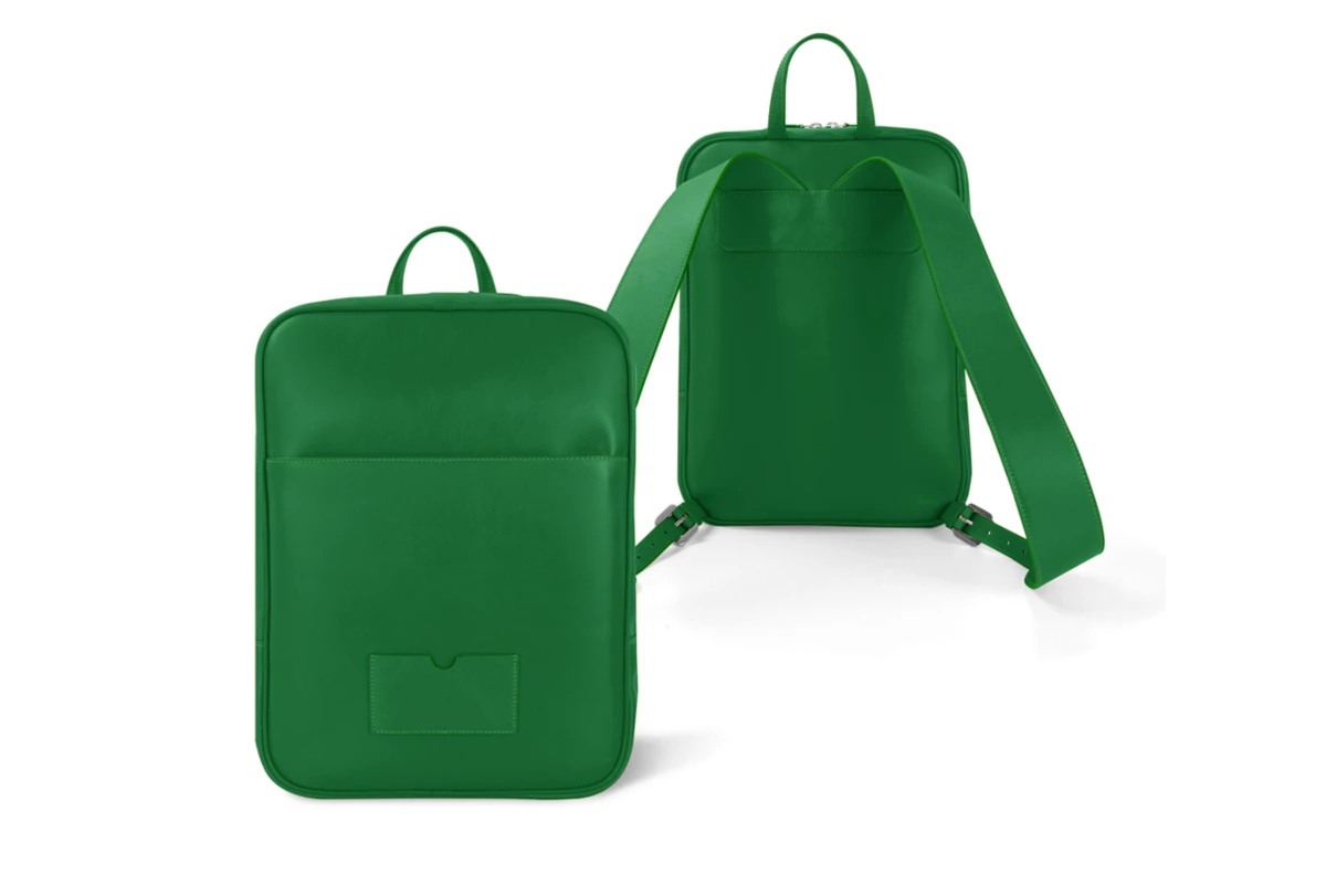 bright green leather backpack Leather backpack - Light Green