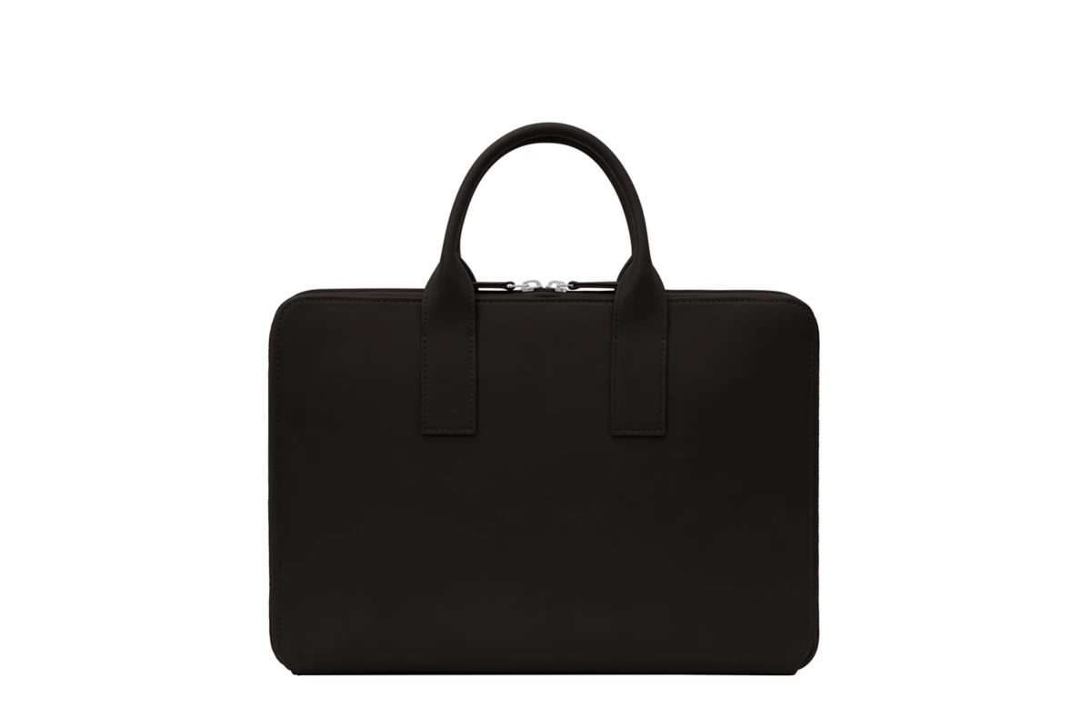 Leather Laptop Case with Handle for MacBook Neo | LUCRIN - Dark Brown ...