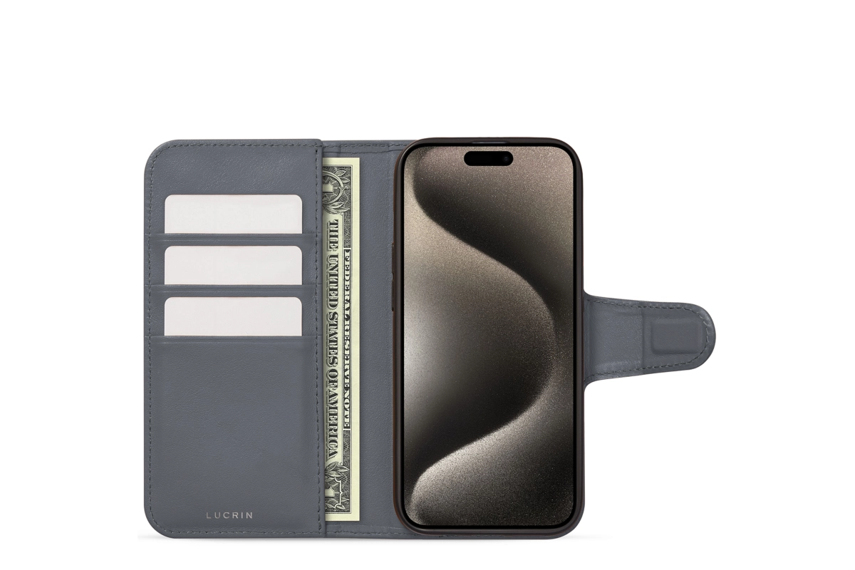 Lujosa funda cartera - iPhone 15 Pro Max main product photo