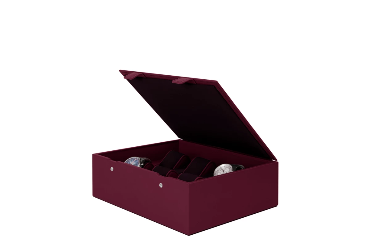 Luxurious Leather Watch Box for 6 Watches | Functional & Customisable ...