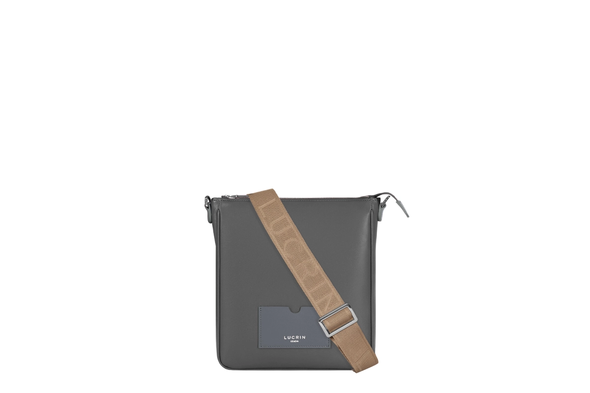 Small Crossbody Bag - LT - Mouse-Grey - Calf Leather main product photo