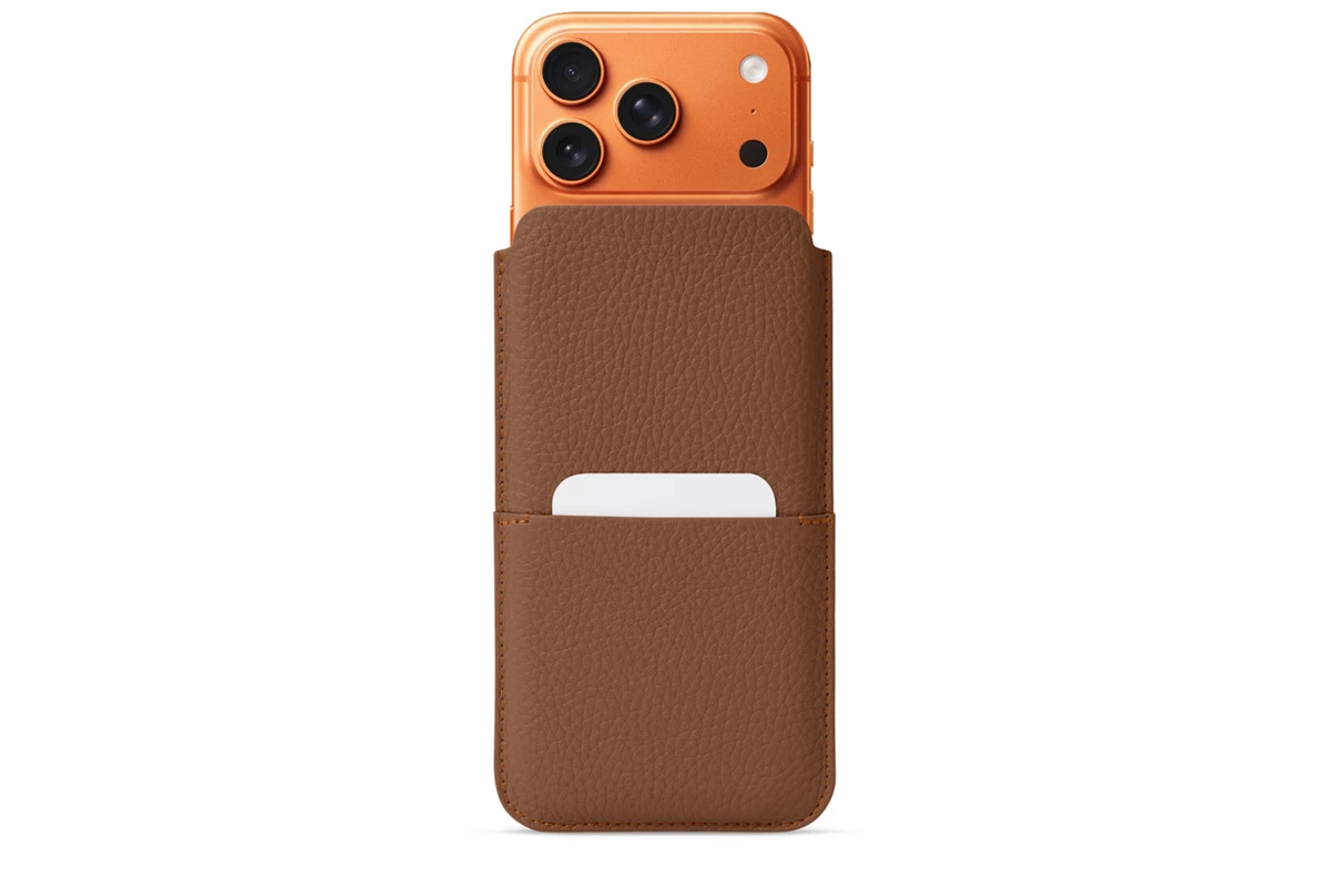 Tan Iphone | iPhone 17 Pro Max pouch with pocket | Personalised Leather - Tan ...