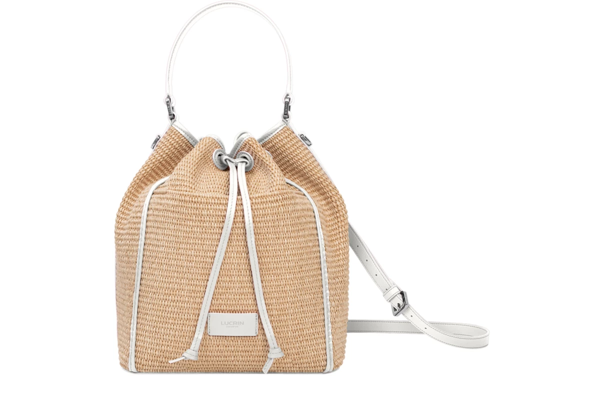 | Raffia Bucket Bag | Raffia Summer Bucket Bag LUCRIN - White - Smooth ...