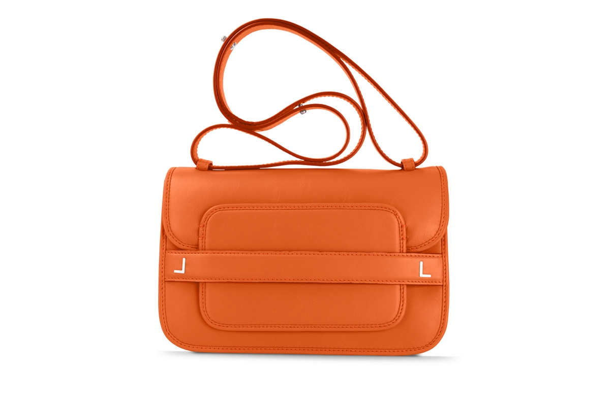 Sling Bag for women - MV - Orange - Smooth Leather main product photo