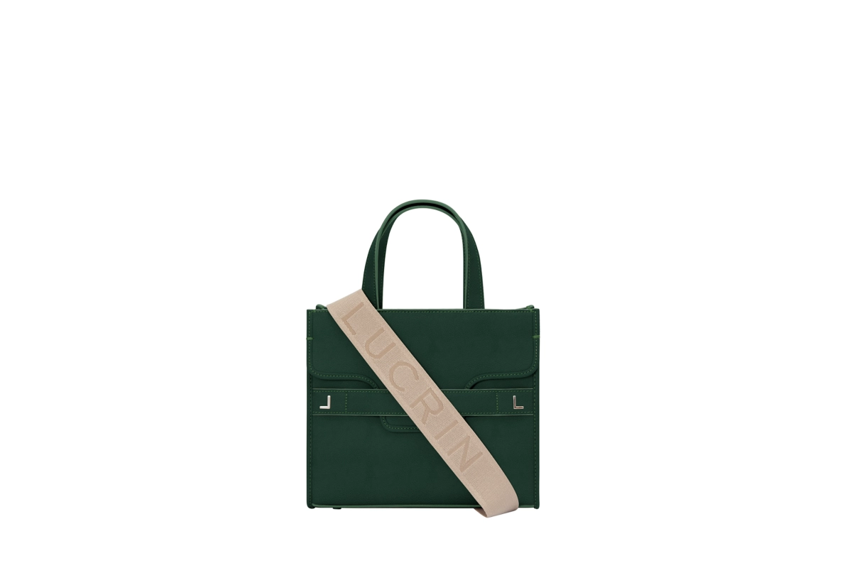 Mini Tote Bag - MV - Dark Green - Calf Leather main product photo