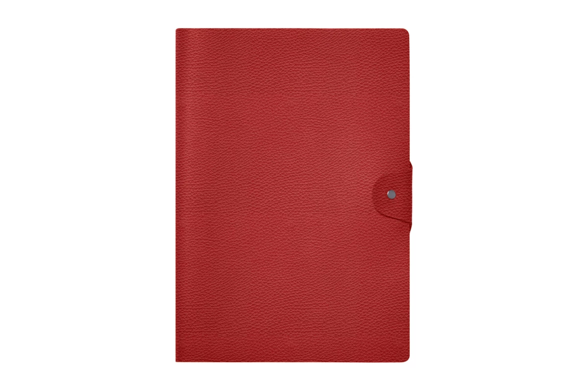 Functional | Elegant A4 Rechargeable Notebook Cover - Red - Pebbled ...