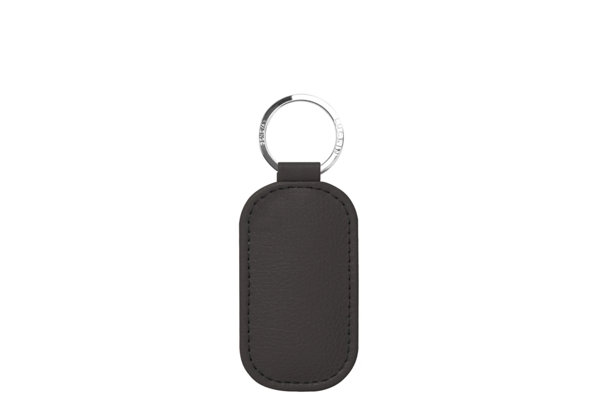 Round-Shaped Leather Keys Holder – Silver ring - Anthracite - Plant ...