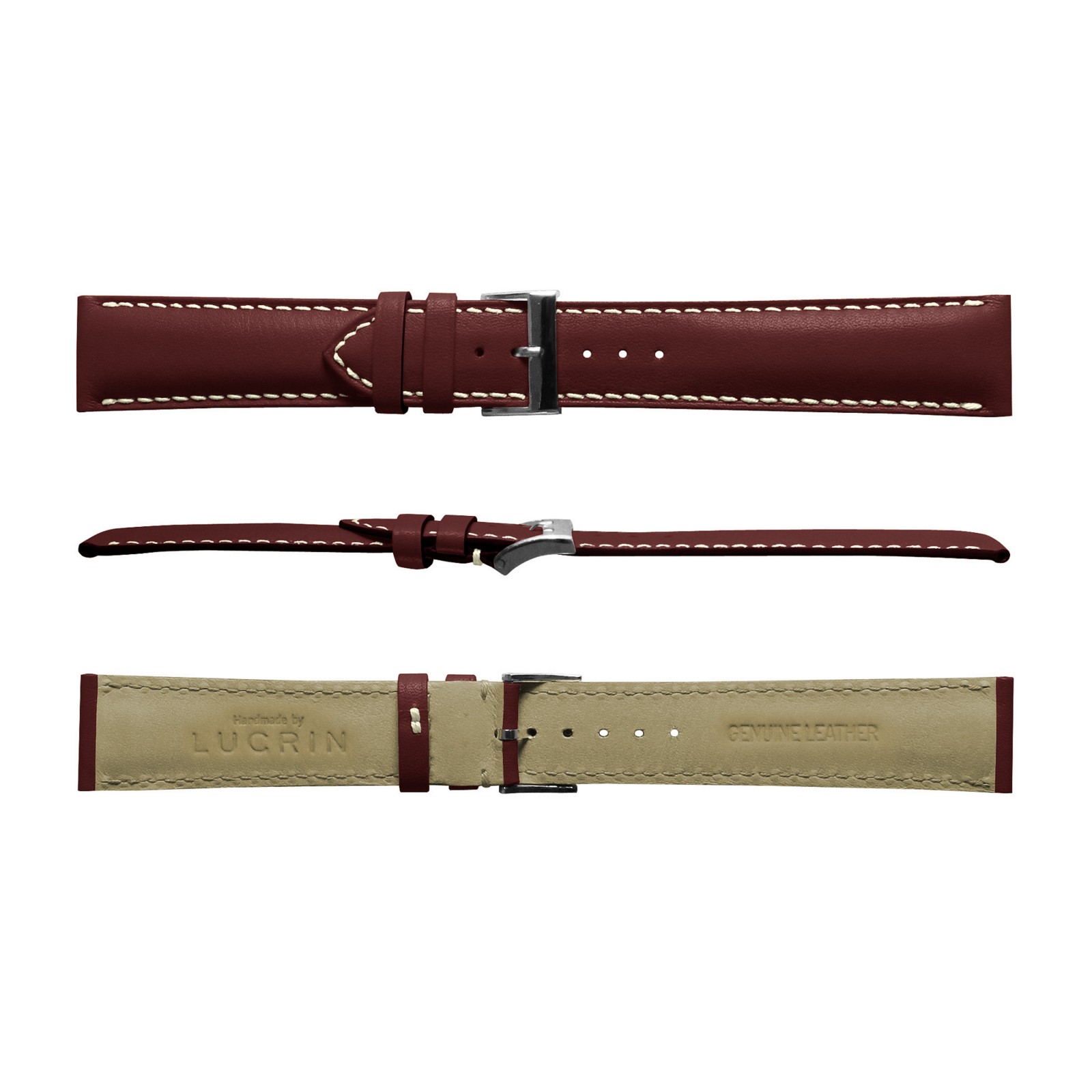 Feu de vos Cocktail Time - Page 23 Bracelet-montre-classique-pour-homme-bordeaux-cuir-lisse-2
