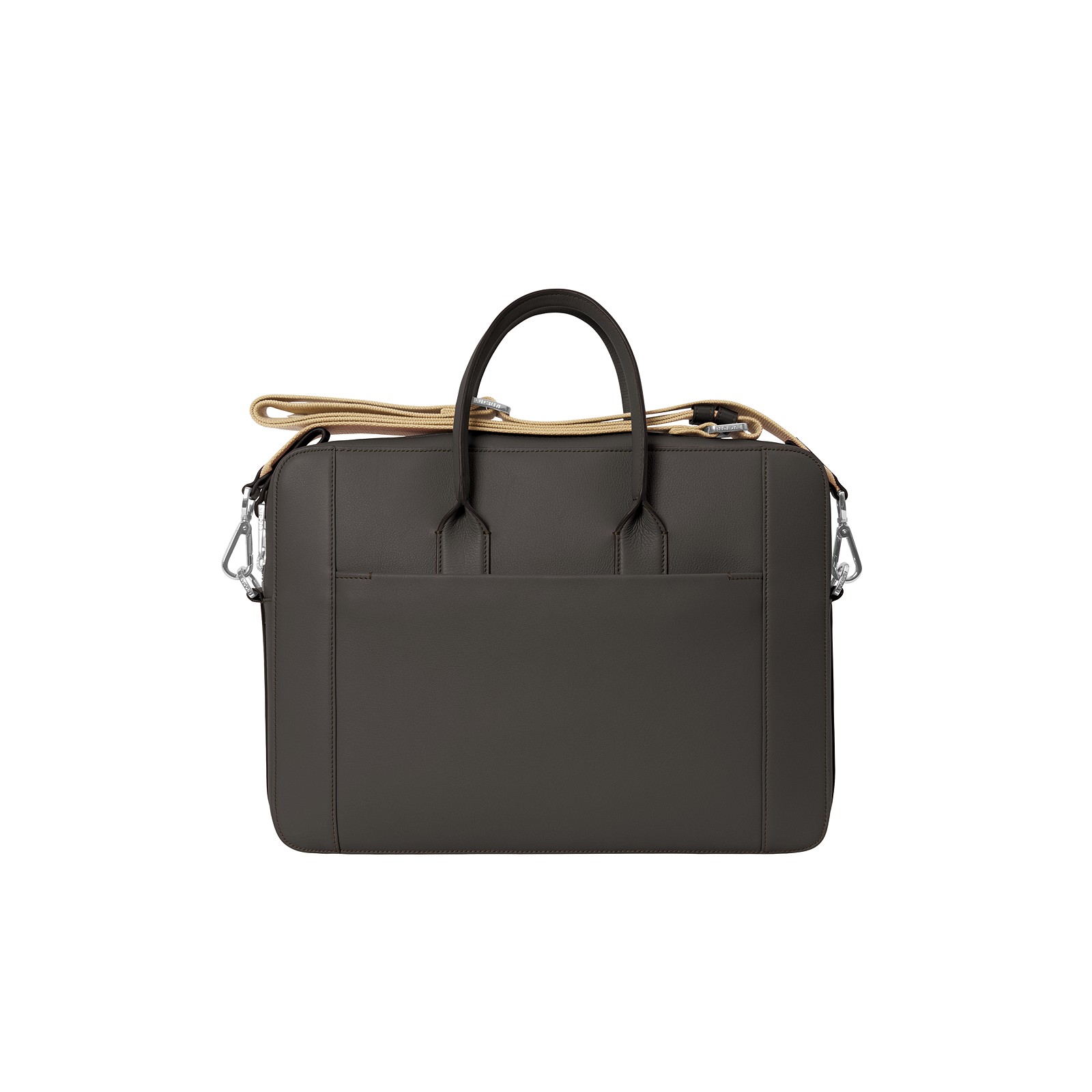 Leather Portfolio Bag 15 Inch Portfolio Bag 15 Inch Dark Brown Granulated Leather